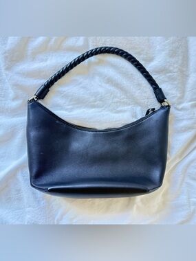 Jenni Kayne Black Braided-Handle Shoulder Bag